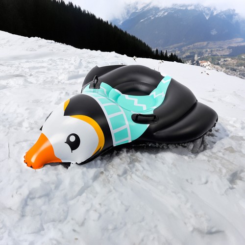 Aufblasbare Schlitten Schneerutscher SnowTube 120x110x23CM Rodel Rutschreifen ❄ - Bild 4 von 14