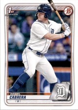 2020 BOWMAN DRAFT 1ST CARD DETROIT TIGERS DANIEL CABRERA #BD-62
