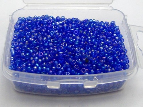 2000 Pcs Mini Glass Beads 2mm(10/0) Transparent AB + Storage Box Jewelry Making - Picture 8 of 19