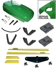 Upper Hood/ Fuel Door Kit/CATCH/Seals/CLIP/Stickers fits John Deere 4610 LOW S/N