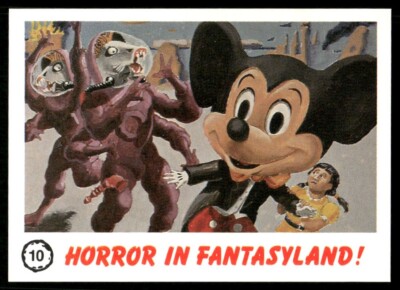 Mickey Mouse Horror 1986 Alien Monster Uranus Attacks Card #10 (NM)