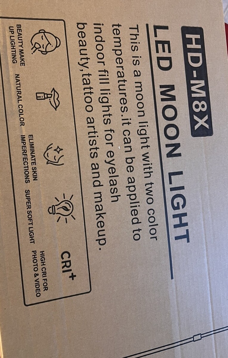 HD-M8X LED MOON LIGHT INDOOR FILL LIGHTS FOR EYELASH BEAUTY