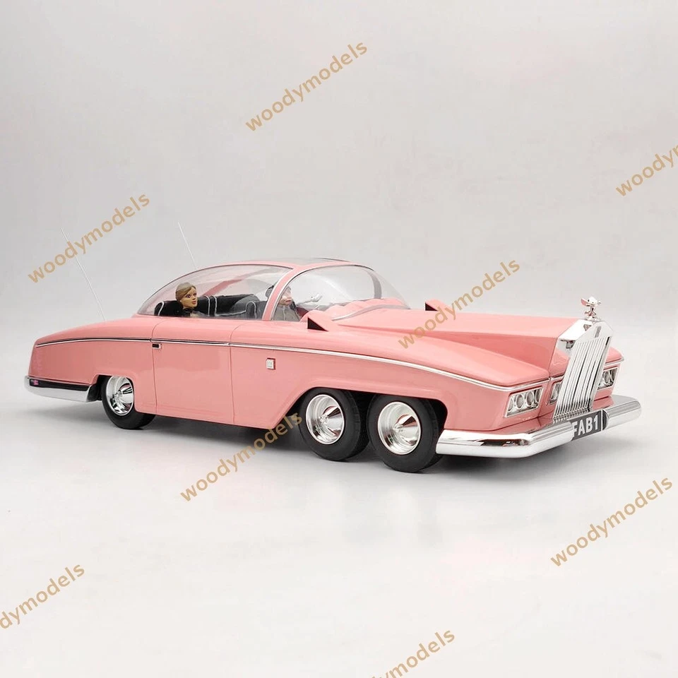 RARE AMIE 1:18 Rolls Royce Lady Penelope's Thunderbirds FAB 1 Resin Models Car - Image 2 of 4