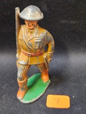 Vintage Barclay Manoil Lead Army "Marching Ceremony" Soldier Brown Uniform