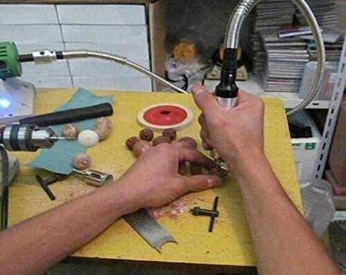 Máquina tampón de torno de banco de 110 V joyería amoladora pulido de rocas con kit de accesorios - Imagen 7 de 8