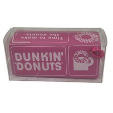 Dunkin Donuts TIME TO MAKE THE DONUTS Christmas Box Ornament 2010 NIB