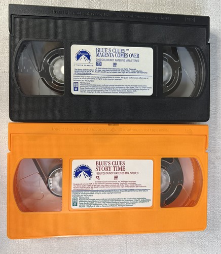 2 Nick Jr Blue’s Clues VHS Tapes ABC’s & 123’s & Magenta Comes Over Nickelodeon - Imagen 6 de 6