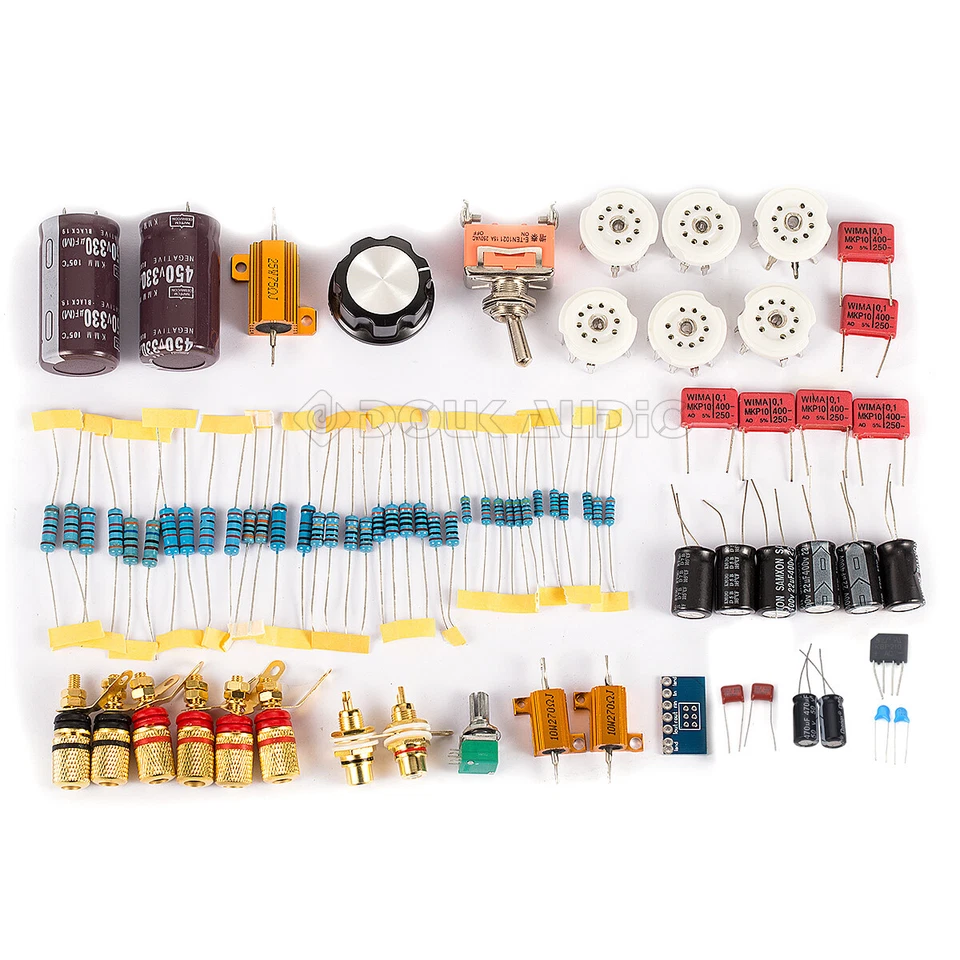 Amplificador de Potencia de Tubo HiFi Clase AB Kit Hágalo Usted Mismo Amplificador de Audio Estéreo Push-pull 12W + 12W Foto 4 de 4