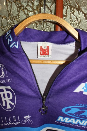 Vintage Maillot cycliste Team Marin De Marchi Cycling jersey shirt - size M - Picture 3 of 6