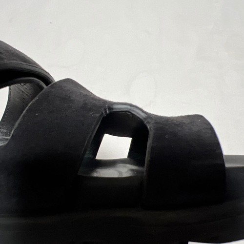 Hermes Chypre H Logo Chypre Flat Sandals Mules Pumps Shoes Women EU 36 Black - Picture 8 of 15