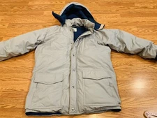 VTG 80s - 90s Eastern Mountain Sports Jacket Mens L Gray Down Puffer Ski Coat