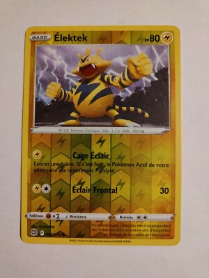 Pokemon Karte - Elektktek Reverse 046/172 - Strahlende Sterne EB09