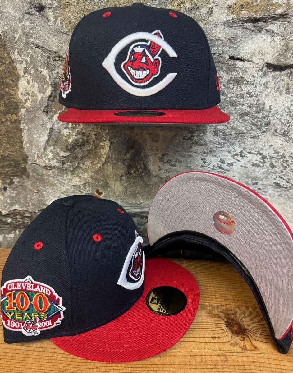 Indians NEW ERA Snapback デッドストック ワフー Vintage New Era Cleveland Indians Chief Wahoo Snapback Hat