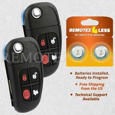 2 For 03 2004 2005 2006 2007 2008 Jaguar S-type X-type Xj8 Remote Flip Key Fob