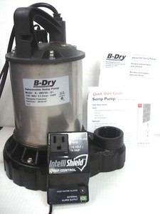 sump pump dry probe alarm submersible nib hp switch water business