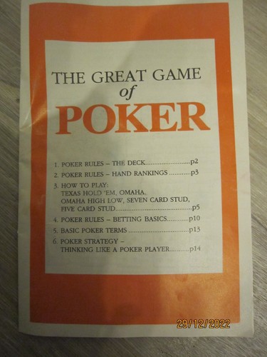 POKER-SPIEL-SET - Chip Karussell mit Chips, Dealer Button, Karten – Vintage - Bild 10 von 20