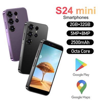 2024 Neue Android Mini Smartphone S24 Mini 32GB Entsperrte Dual SIM 4G LTE Handy