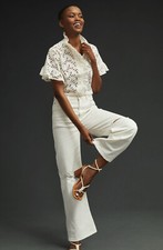 NWT Anthropologie Pilcro The Joey High-Rise Straight Jeans Size 32  148 Orig. 