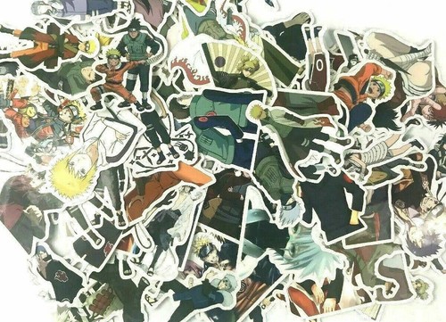 Lote de 100 Calcomanías Paquete de Calcomanías de Anime Naruto Personajes Computadora Computadora Portátil de Pared PS XBOX - Imagen 7 de 12