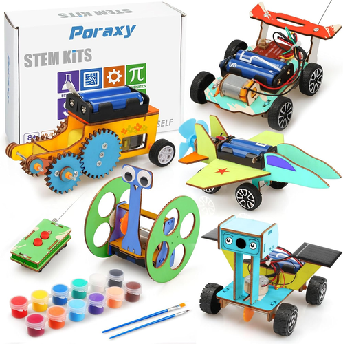 5 in 1 STEM Model Car Kits, STEM Projects for Kids, Boys Toys Age 8-10, 3D Woode - Picture 8 of 12