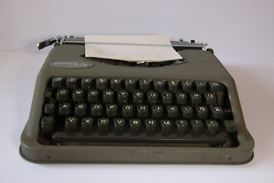 Vintage Hermes Baby swiss Paillard Typewriter from 1955 serviced-tested-cleaned