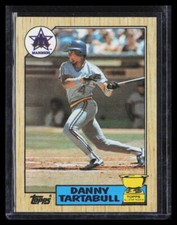 1987 Topps Danny Tartabull #476 All-Star Rookie Gold Cup