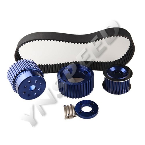 1.5" Notch Belt Gilmer Belt Drive Pulley Kit For 12A 13B 20B RX7 FD FC RX3 Blue - Bild 3 von 3