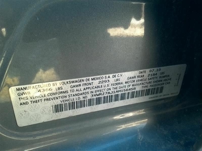 Speedometer Cluster VIN J 8th Digit MPH Fits 08-10 JETTA Speedometer Cluster VIN J 8th Digit MPH Fits 08-10 JETTA