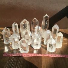 2.2LB natural clear quartz obelisk crystal wand point healing random G10