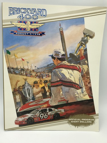 Vintage Brickyard 400 Official Program 1996 And Starting Line-up Score Card - Picture 2 of 9