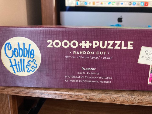 Cobble Hill 2000 Piece Jigsaw Puzzle - 'Rainbow' - 39"x26" Poster Included - Picture 4 of 4