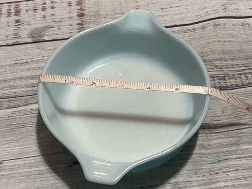 Vtg Pyrex 471 Turquoise Amish Butterprint Round 1 PT Casserole Dish 470C Lid - 第 7/7 張圖片