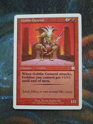 MTG Magic the Gathering - Goblin General - Starter 1999 - EX