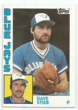 DAVID STIEB 1984 TOPPS CARD MINT CONDITION TORONTO BLUE JAYS