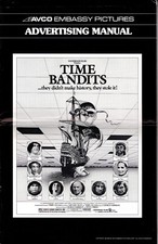 Large Pressbook 1981 TIME BANDITS John Clese, Sean Connery, missing a page