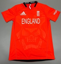 ENGLAND [ECB] T20 WORLD CUP 2014 CRICKET SHIRT ADIDAS CLIMACHILL Size M Medium