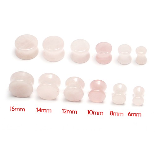 6MM - 16MM STONE EAR PLUG NATURAL STRETCHER TUNNEL TAPER SADDLE TIGER EYE PLUGS - Picture 6 of 37
