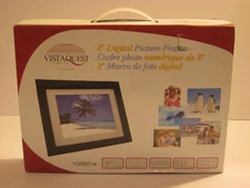 VistaQuest 8"LCD 128MB SD Remote Control Digital Picture Frame VQ0801w