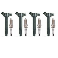 4PCS Ignition Coils + 4PCS Spark Plugs For 2009-2018 Toyota RAV4 L4 2.5L UF487