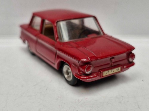 RARE COULEUR SOLIDE 127-4/63 NSU Prinz IV Type 47 1963 Bordeaux 1/43 moulé sous pression Fran - Photo 5/13