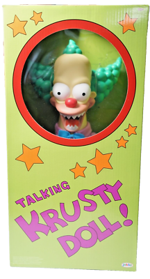 TALKING KRUSTY DOLL シンプソンズ　クラスティ　ドール Amazon.com: Disney The Simpsons Talking Krusty Doll Plush, 16
