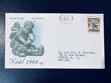 Canada 1968 Christmas FDC POSTED TO ENGLAND