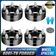 4PCS 5x5 Wheel Spacers 2" Inch Hub Centric 5x127 Jeep Wrangler Gladiator M14x1.5