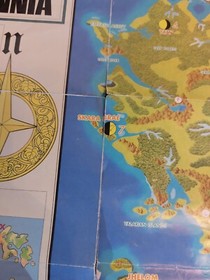 Ultima Quest of the Avatar Nintendo NES Manual + The Land Of Britannia Map POOR