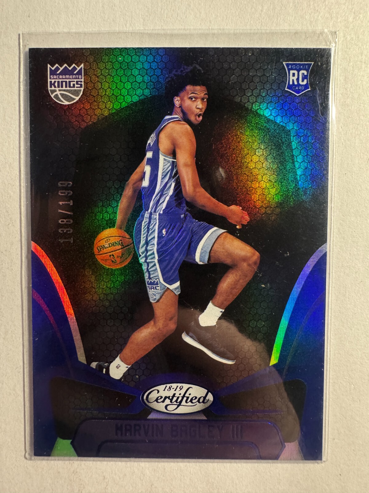 K279,749 - 2018-19 Certified Mirror Blue #152 Marvin Bagley III #/199
