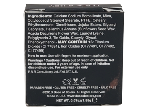 Dose Of Colors Cosmetics Eyeshadow Block Party Collection Lock & Key New - Picture 2 of 3
