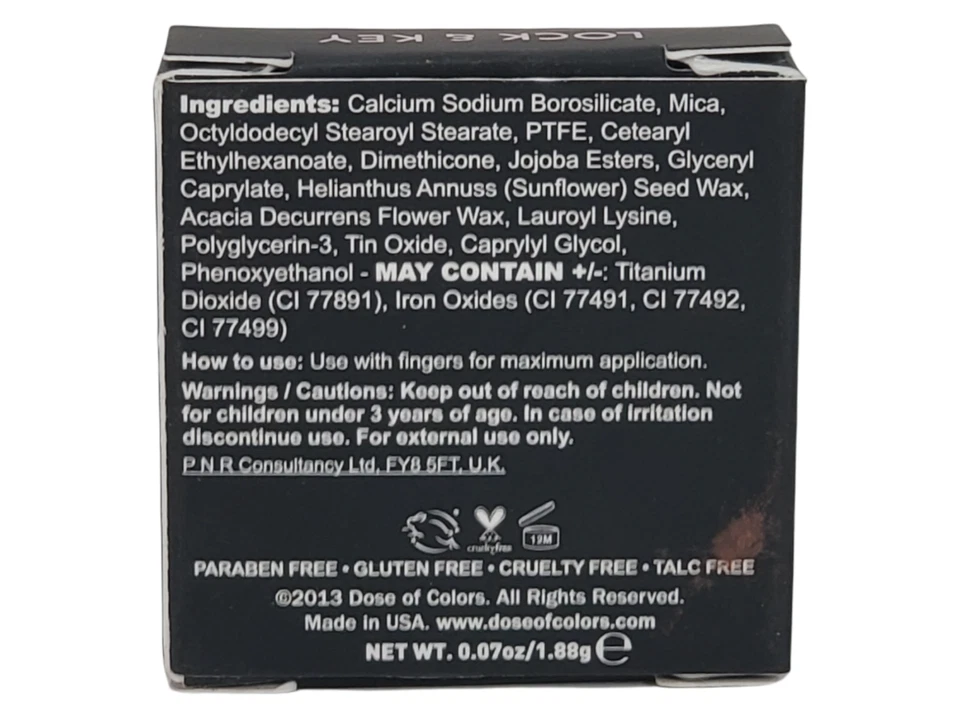 Dose Of Colors Cosmetics Eyeshadow Block Party Collection Lock & Key New - Image 2 of 3