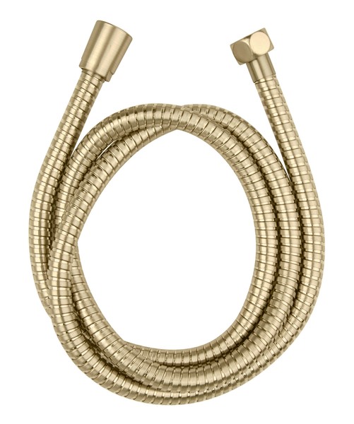 "Wenko Edelstahl Duschschlauch Mod. Brass 150 Cm Gold, 1/2\" Standardanschluss, Ve"-image