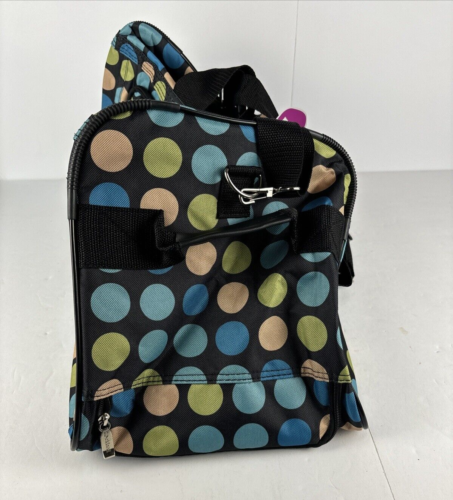 Rockland Luggage Rolling 22" Duffle Bag 22 inch Multi Blue Dot - Picture 10 of 14