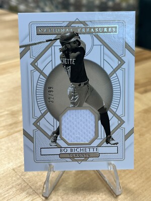 2021 National Treasures Bo Bichette Sepia Patch /99